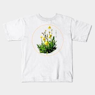 Flower Series  - Iris with transparent background Kids T-Shirt